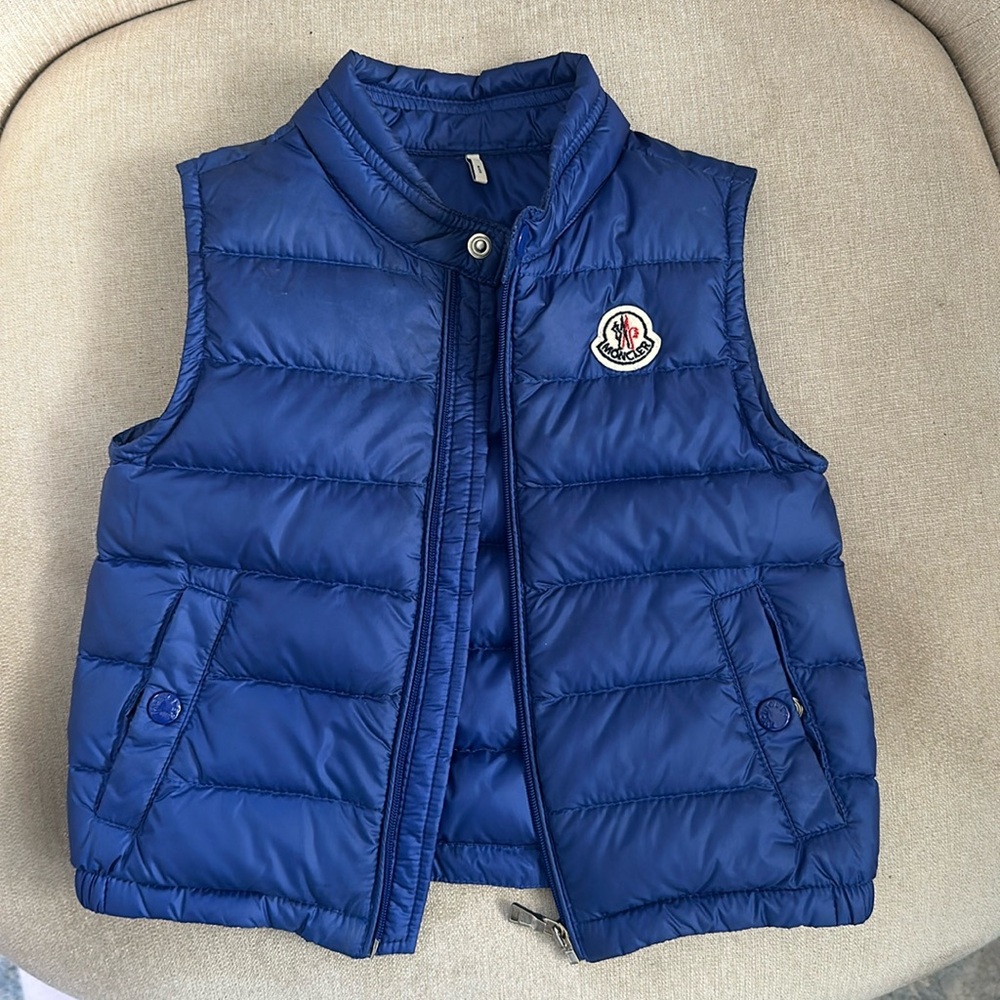 Blue Moncler vest